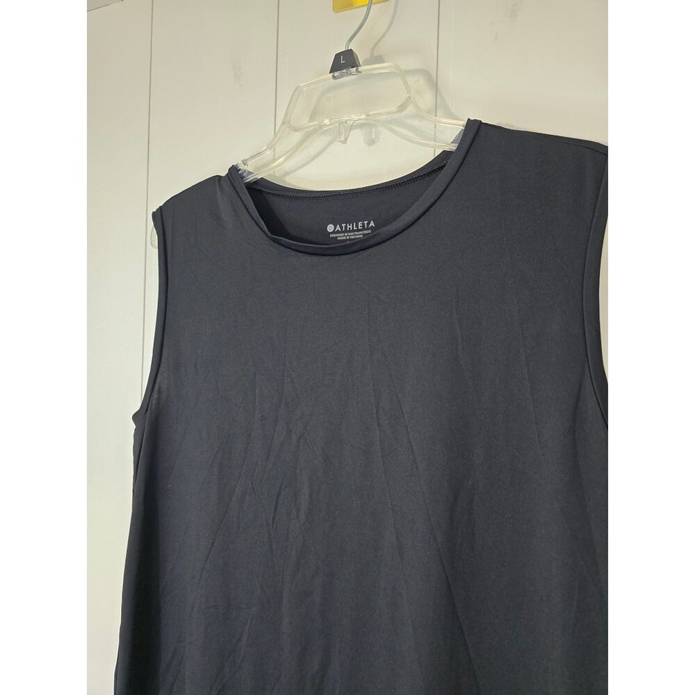 Athleta Sunlover UPF Protection Sundress Sleeveless Black Summer Dress Size M - Picture 7 of 11